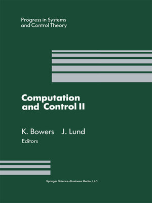 cover image of Computation and Control II